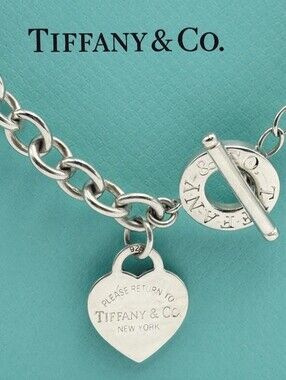 Tiffany & Co. Return to Tiffany Heart Tag Toggle Necklace Sterling Silver